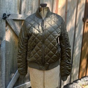 Army Green Bomber Jacket